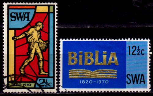SWA 1970, 24 Aug. 150th Anniv SA Bible Society, set, UH, CV R 27.50 view scans