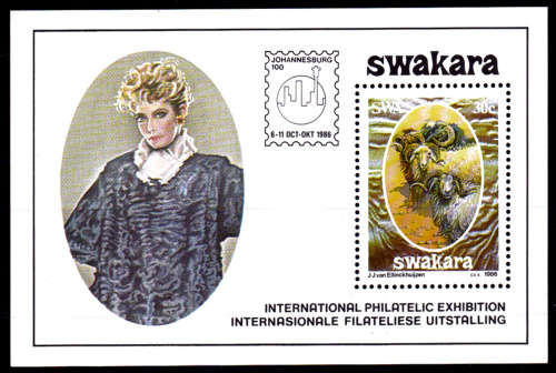 SWA 1986, 10 July. Karakul Industry, Foundation minisheet, MNH, CV R 20.00 view scans