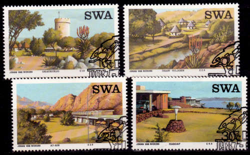 SWA 1987, 23 July. Tourist Camps, set, CTO, CV R ?? view scans