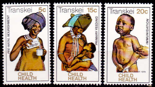 TRANSKEI 1979, 3 Dec, Health Education Child Care, set, MNH, CV R 7.50 view scans