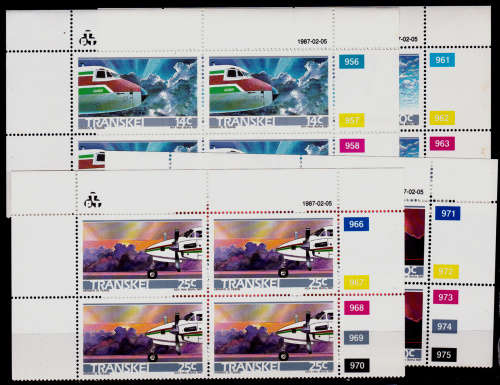 TRANSKEI, 1987, 5 Feb. 10th Anniv Transkei Airways, set controls, MNH, CV R 40.00 view scans