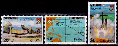 KIRIBATI 1980, 20 Feb. Satellite Tracking, set, MNH, CV +/-R 25.00 view scans