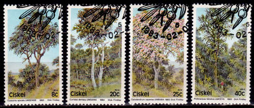 CISKEI 1983, 2 Feb. Flora - Trees, set, CTO, CV R ??, view scans