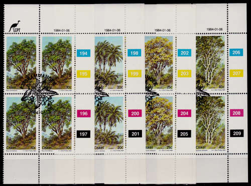 CISKEI 1984, 6 Jan. Indigenous Trees, set controls, CTO, CV R ??, view scans
