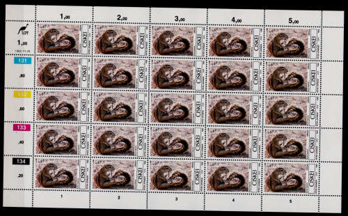 CISKEI 1982, 29 Oct. Local Mammals, set full sheets, MNH CV R 250.00, view scans