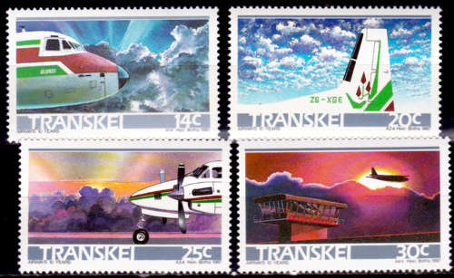 TRANSKEI 1987, 5 Feb. 10th Anniv Transkei Airways, set, MNH, CV R 10.00 view scans