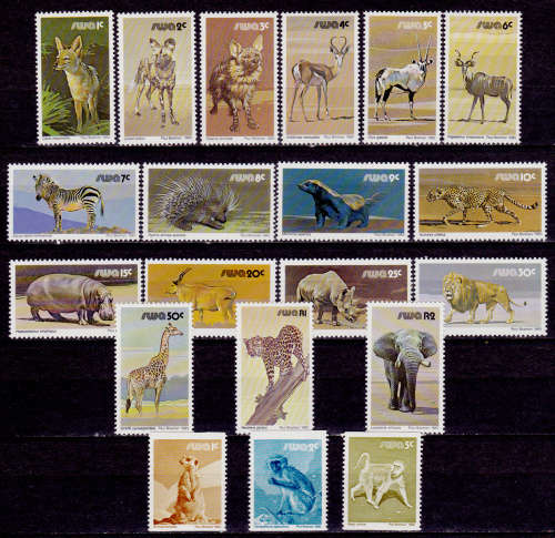 SWA 1980, 1 Oct. Third Decimal Definitive issue, set incl coils, MNH, CV R 22.00 view scans