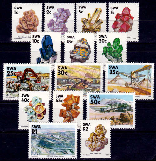SWA 1989, 16 Nov. Fourth Decimal Definitive issue, set, MNH, CV R 29.00 view scans