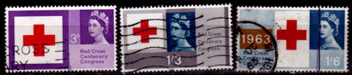 ENGLAND 1963, 15 Aug. 100th Anniv Red Cross, set, UNH, CV +/-R  90.00 view scans