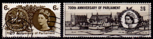 ENGLAND 1965, 19 July. 700th ANNIV SIMON de MONTFORD, set, UH, CV +/-R 25.00 view scans