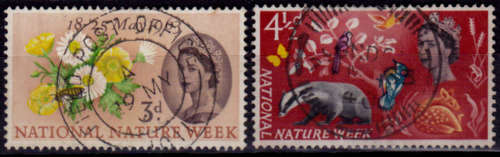 ENGLAND 1963, 16 May. NATIONAL NATURE WEEK, set, UH, CV +/-R  10.00 view scans