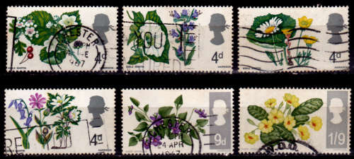ENGLAND 1967, 24 April. FLOWERS, set, UH, CV +/-R 30.00 view scans