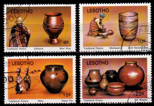 LESOTHO 1980, 20 Nov. TRADITIONAL POTTERY, set, UNH, CV +/-R 25.00 view scans