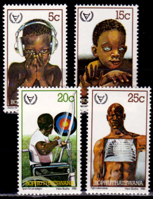 BOPHUTHATSWANA 1981, 30 Jan. INTL YEAR DISABLED, set, MNH, CV R 10.00 view scans