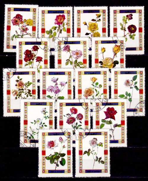 UMM AL QIWAIN 1972. AIRMAIL ROSES, set, UNH, CV +/-R 70.00 view scans