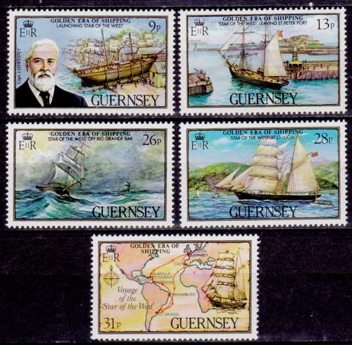 GUERNSEY 1983, 15 Nov. NAVIGATION, set, MH, CV +/-R 75.00 view scans