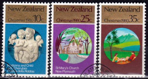 NEW ZEALAND 1980, 1 Oct. CHRISTMAS, set, CTO, CV +/-R ??, view scans