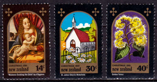 NEW ZEALAND 1981, 7 Oct. CHRISTMAS, set, MNH, CV +/-R 20.00, view scans