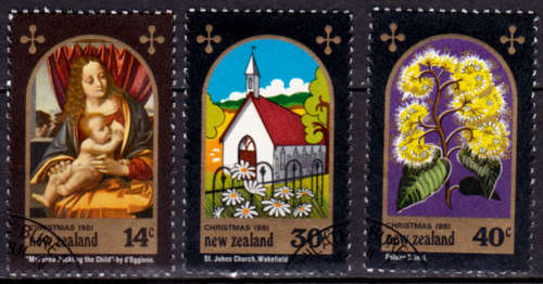 NEW ZEALAND 1981, 7 Oct. CHRISTMAS, set, CTO, CV +/-R ??, view scans
