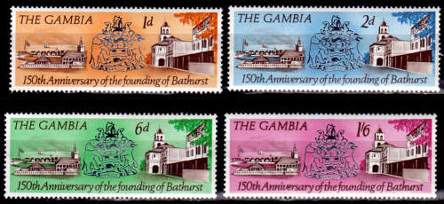 GAMBIA 1966, 24 June. 150th ANNIV of BATHURST, set, MH, CV +/-R 20.00 view scans