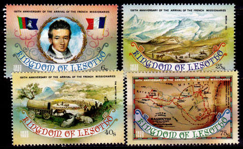 LESOTHO 1983, 5 Sept. 150th ANNIV FRENCH MISSIONARIES, set, MNH, CV +/-R 40.00 view scans