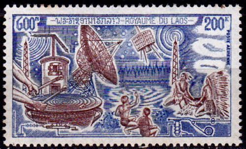 LAOS 1974, 28 Aug. 100th ANNIV BIRTH G MARCONI, single, MNH, CV +/-R 40.00 view scans