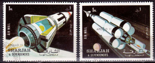 SHARJAH 1972. APOLLO 11, set, UH, CV +/-R 20.00 view scans