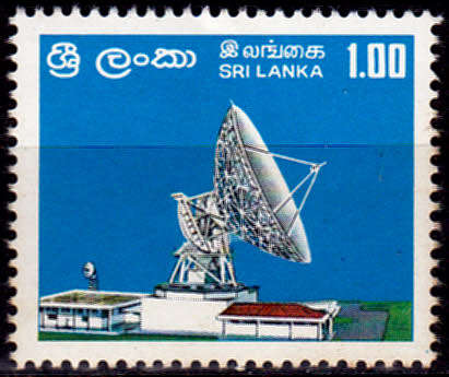 SRI LANKA 1976, 6 May. OPENING SATELLITE EARTH STATION, single, MNH, CV +/-R 15.00 view scans