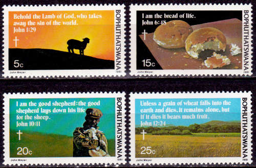 BOPHUTHATSWANA 1981, 1 April. EASTER, set, MNH, CV R 10.00, view scans