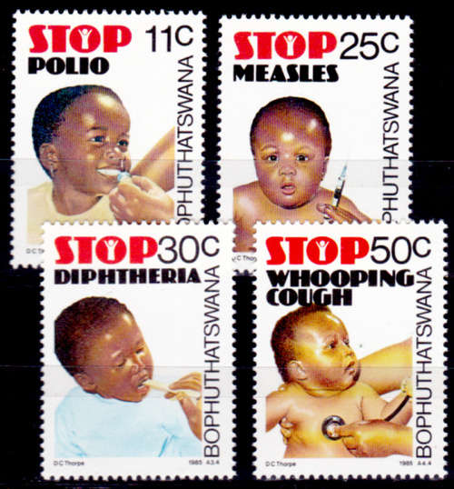 BOPHUTHATSWANA 1985, 25 Jan. HEALTH CARE, set, MNH, CV R 10.00, view scans