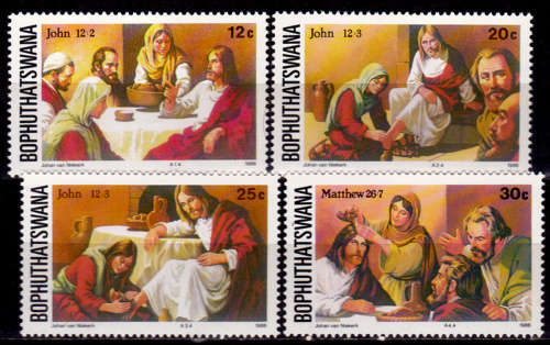 BOPHUTHATSWANA 1986, 6 March. EASTER STAMPS, set, MNH, CV R 10.00 view scans