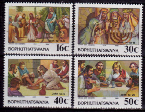 BOPHUTHATSWANA 1988, 31 March. EASTER STAMPS, set, MNH, CV R 10.00 view scans
