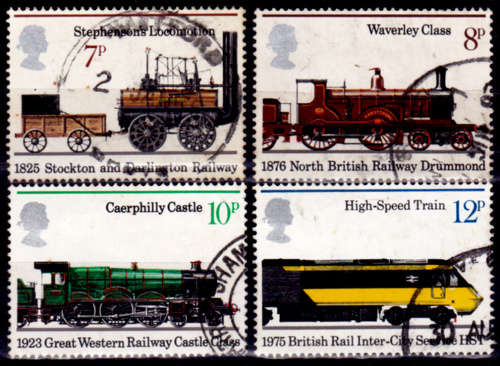 ENGLAND 1975, 13 Aug. LOCOMOTIVES, set, UH, CV +/-R 30.00 view scans
