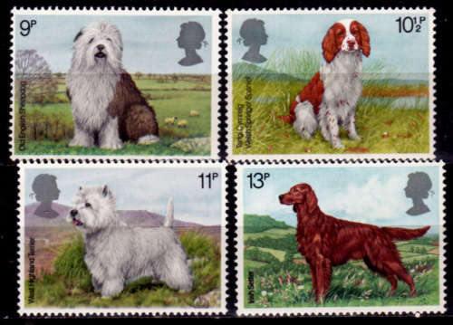 ENGLAND 1979, 7 Feb. DOGS, set, MH, CV +/-R 30.00 view scans