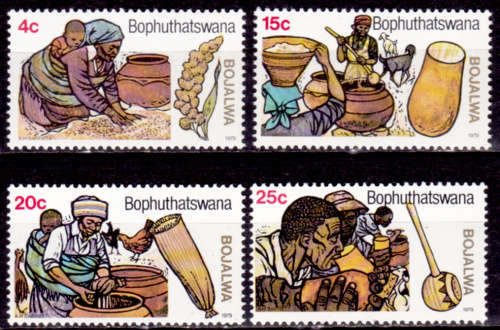 BOPHUTHATSWANA 1979, 28 Feb. SORGHUM BEER, set, MNH, CV R 10.00, view scans