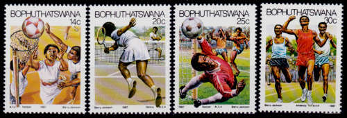 BOPHUTHATSWANA 1987, 22 Jan. SPORTS, set, MNH, CV R 10.00 view scans