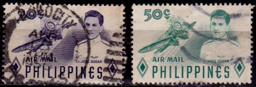 PHILIPPINES 1955, 20 Oct. AIR FORCE HEROES A/M, set, UH, CV +/-R 10.00 view scans