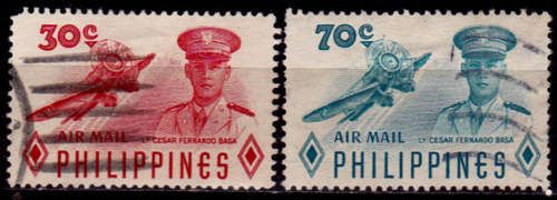 PHILIPPINES 1955, 12 Dec. AIR FORCE HEROES A/M, set, UH, CV +/-R 40.00 view scans