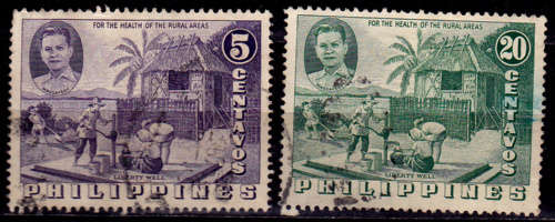 PHILIPPINES 1956, 16 March. ARTESIAN WELLS, set, UH, CV +/-R 30.00 view scans