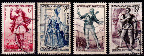 FRANCE 1953, FAMOUS THEATRES, set, UH, CV +/-R 25.00 view scans