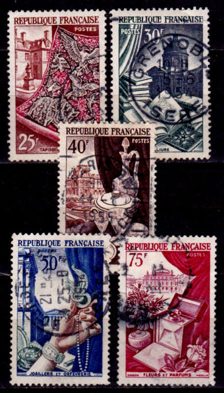 FRANCE 1954, 6 May. ART, set, UH, CV +/-R 35.00 view scans