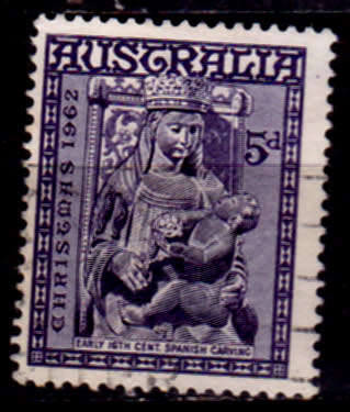 AUSTRALIA 1962, 17 Oct. CHRISTMAS, single, UH, CV +/-R 5.00 view scans