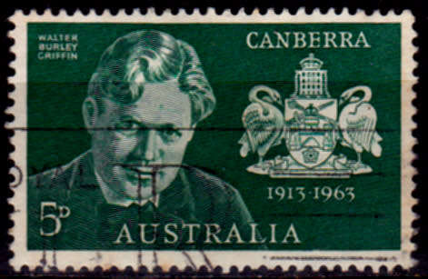 AUSTRALIA 1963, 8 March. 50th ANNIV CITY CANBERRA, single, UH, CV +/-R 5.00 view scans
