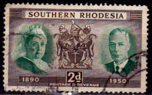 SOUTHERN RHODESIA 1950, 12 Sept. DIAMOND JUBILEE, single, UH, CV R 17.00, view scans