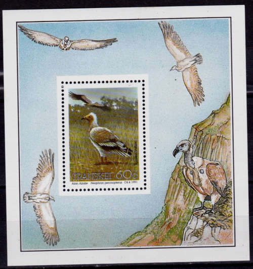 TRANSKEI 1991, 20 June. ENDANGERED BIRDS, m/sheet, MNH, CV R 70.00, view scans