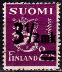 FINLAND 1943, 1 Feb. Overprint, single, UNH, CV+/- R 10.00 view scans