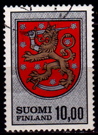 FINLAND 1974, 12 Feb. NATIONAL ARMS, single, UNH CV +/-R 10.00 view scans