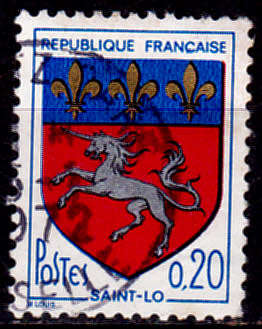 FRANCE 1966, 17 Dec. CITY ARMS, single, UNH CV +/-R 5.00 view scans