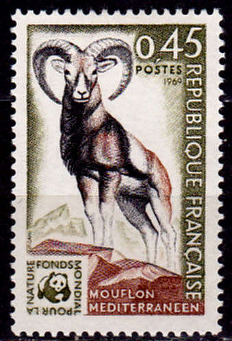 FRANCE 1969, 11 Oct. NATURE CONSERVATION, single, MH CV +/-R 10.00 view scans