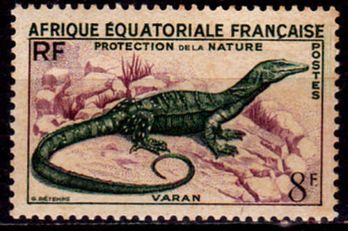 FRENCH EQUATORIAL AFRICA 1955, 2 May. NATURE CONSERVATION, single, MNH CV +/-R 30.00 view scans